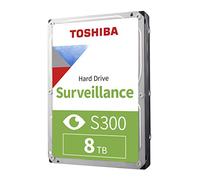 Toshiba Disque Dur Interne S300 8 to Surveillance 3,5" - CMR SATA 6 Go/s 7200 TR/Min 256 Mo de Cache - HDWT380UZSVAR