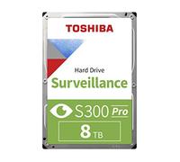 Toshiba Disque Dur Interne S300 Pro 8 to Surveillance 3,5" - CMR SATA 6 Go/s 7200 TR/Min 512 Mo de Cache - HDWTA80UZSVAR