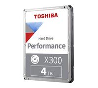 Toshiba Disque Dur Interne X300 4 to Performance & Gaming 3,5" - CMR SATA 6 Go/s 7200 TR/Min 512 Mo de Cache - HDWR740XZSTA