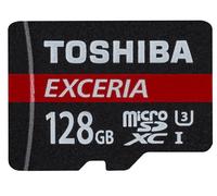 Toshiba EXCERIA M302-EA - Carte mémoire flash (adaptateur microSDXC vers SD inclus(e)) - 128 Go - UHS Class 3 / Class10 - microSDXC UHS-I