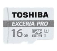 Carte mémoire SD Toshiba EXCERIA PRO M401 - Carte mémoire flash (adaptateur microSDHC - SD inclus(e)) - 16 Go - UHS Class 3 / Class10 - microSDHC UHS-I