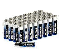Toshiba Lot de 40 Piles alcalines AAA | Haute Puissance | Durée de Fonctionnement Extra Longue | LR03 Qualité Japonaise supérieure | Super Rapport qualité/Prix