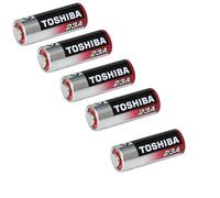 Toshiba Lot de 5 piles alcalines 23 A 12 V pour sonnette de porte - Extra longue durée A23 12 V, A23S 12 V LR23A, LRV08, 3LR50, VR22, 8LR932 MN21, MN23