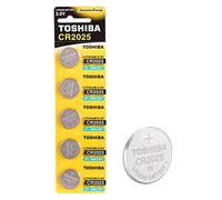 Toshiba Lot de 5 piles bouton CR2025 au lithium 3 V