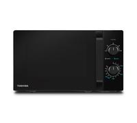 Toshiba Micro-ondes solo 20L MW2-MM20PF(BK), Micro-ondes sur Pied, 800W, 5 Niveaux de Puissance, avec Décongélation Facile, éclairage LED à l'intérieur, Noir