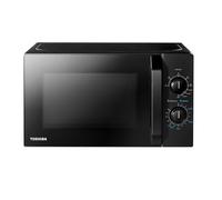Toshiba MW2-MG20PE(BK) Four à micro-ondes 700 W avec fonction gril et combiné croustillant, 5 niveaux de puissance, 1000 W de puissance de gril, noir