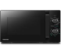 Toshiba MW2-MG20PF(BK)/GE Four à micro-ondes 800 W avec fonction gril croustillant & combiné, 5 niveaux de puissance, puissance de gril 1000 W, noir