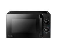 Toshiba MW2-MM20PE(BK) Micro-ondes autonomes/micro-ondes solo / 20 l / 700 W / 5 niveaux avec fonction de décongélation pratique - Éclairage LED intérieur - Noir