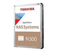 Toshiba N300 12TB Internal NAS Hard Drive, 3.5'' SATA HDD, 7200 RPM, 24/7 Operation, Supports 1-8 Bay Systems, 128MB Cache, 180TB/Year workload, 3yr Warranty (HDEXZ13ZNA51F).