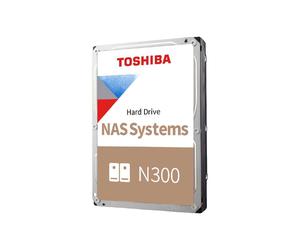 Toshiba N300 HDD 14To 7200RPM 512Mo 3.5" SATA III 6Gbit/s pour NAS, RV Sensor, 180To/an, MTTF 1.2M h, Dynamic Cache & Stable Platter Tech