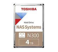 Toshiba 4TB N300 NAS 3.5’’ SATA Internal Hard Drive. 24/7 Operation, Supports 1-8 bay systems, 128MB Cache, 180TB/Year workload, 3yr Warranty (HDWQ140UZSVA).