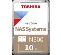 Toshiba N300 NAS - Disque dur - 10 To - interne - 3.5" - SATA 6Gb/s - 7200 tours/min - mémoire tampon : 256 Mo G