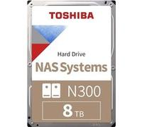 Toshiba N300 NAS - Disque dur - 8 To - interne - 3.5" - SATA 6Gb/s - 7200 tours/min - mémoire tampon : 256 Mo G