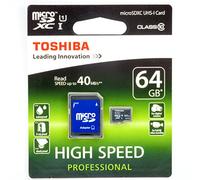 Toshiba SD-C064UHS16A Carte mémoire micro SDXC Card 64 Go
