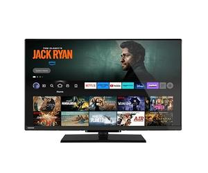 Toshiba Smart Fire TV 24" HD Ready 24WF3F63DAR 24" avec Alexa intégré, téléviseur LED compatible avec Alexa, DVB-T2, technologie LED, HDR, HDMI 2.1, Dolby Audio