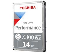 Toshiba X300 PRO HDWR51EXZSTB Disque dur interne haute performance de 14 To pour les professionnels créatifs 3,5" - Taux de charge de travail jusqu'à 300 To/an CMR SATA 6 Go/s 7200 tr/min 512 Mo de