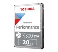 Toshiba X300 Pro HDWR62AXZSTB Disque Dur Interne Haute Performance de 20 to pour Professionnels créatifs 3,5" - Taux de Charge de Travail jusqu'à 300 to/an CMR SATA 6 Go/s 7200 TR/Min 512 Mo de Cache
