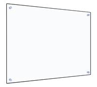 Toshilian Crédence de Cuisine, Plaque Anti-Projections Cuisine Protection Projection Cuisson Dosseret de Cuisine Transparent 80x60 cm Verre trempé
