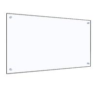Toshilian Crédence de Cuisine, Plaque Anti-Projections Cuisine Protection Projection Cuisson Dosseret de Cuisine Transparent 90x50 cm Verre trempé