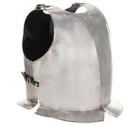Toshilian Cuirasse d'armure corporelle chevalier médiéval Argenté Acier