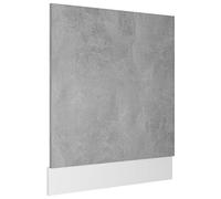 Toshilian Façade de Porte Lave-Vaisselle, Habillage de Porte Lave Vaisselle Panneau de Lave-Vaisselle Gris béton Bois d'ingénierie