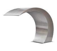Toshilian - Fontaine de Piscine, Cascade de Piscine, Acier Inoxydable, Argent, 30 x 60 x 45 cm