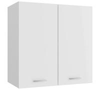Toshilian Meuble Haut de Cuisine, Armoire de Cuisine Murale élément Haut Armoire Suspendue Blanc 60x31x60 cm Aggloméré