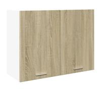 Toshilian Meuble Haut de Cuisine, Armoire de Cuisine Murale élément Haut Armoire Suspendue Chêne Sonoma 80x31x60 cm Aggloméré