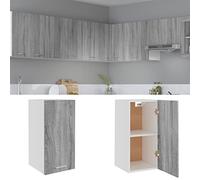Toshilian Meuble Haut de Cuisine, Armoire de Cuisine Murale élément Haut Armoire Suspendue Sonoma Gris 29,5x31x60 cm Bois d'ingénierie