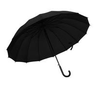 Toshilian Parapluie Canne, Parapluie Homme Long Parapluie de Golf Parapluie automatique Noir 120 cm