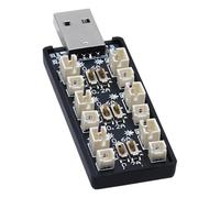 Tosiicop Chargeur de batterie Lipo 3,7 V/4,2 V - 1S Lipo 6 canaux LiHV JST Chargeur avec USB et micro JST 1,25 JST-PH 2,0 mm pour Tiny Whoop Blade Inductrix FPV E013 E010 JJRC H67 H36