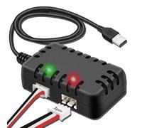 Tosiicop Chargeur de batterie Lipo 7,4 V - Avec câble de charge rapide USB 2 en 1 XH-3P 1 A pour batterie 2S RC Auto Boat Airplane Monster truck Quadcopter Airsoft SCX24 SCX10