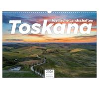 Toskana - idyllische Landschaft (Wandkalender 2026 DIN A3 quer), CALVENDO Monatskalender: Entdecken Sie die wundervolle Landschaft der Toskana.