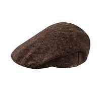 TOSKATOK® Casquette Plate en Tweed pour Hommes-Brown-HERR-LXL