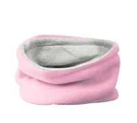 TOSKATOK® Childrens Kids Boys Girls Warm Winter Reversible Soft Fleece Snood Neckwarmer Scarf-BABYPINK