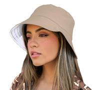 TOSKATOK® Ladies Womens Reversible Cotton Bucket Sun Hat - 2 Hats in 1-3