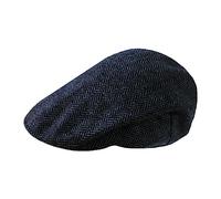 TOSKATOK® Mens Tweed Flat Cap-Slate Herring LXL