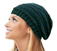TOSKATOK® Mesdames, Doux, empoté Bonnet Beanie tricoté-Teal