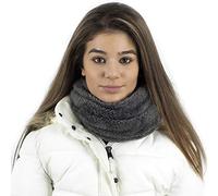 TOSKATOK Unisexe Hommes Dames Enfants Chaud Chaud Snug Teddy Fourrure Polaire Ultra Doux Microfibre Dense Pile Balaclava Capuche Snood Neckwarmer