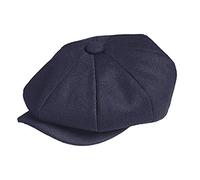TOSKATOK Unisexe Hommes Dames Plaine 8 Panneau mélange de Laine Baker Boy Newsboy Gatsby Plat Cap-Taille Unique-Marine