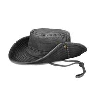TOSKATOK® UPF 50+ Unisex SaTOSKATOK® UPF 50+ Chapeau de Brousse Unisexe en Coton de Style Australien Safari Outback avec Large bord-CHARCOAL-58