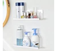 Toski Lot de 2 Étagères de Rangement Panier de Douche Murales sans Trous