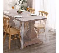 Tosleo Nappe de Mariage en Tulle Décorations d'arche de Table Décoration de Fête Dentelle Perlée d'anniversaire Candy Bar Blanc 140 x 180 cm