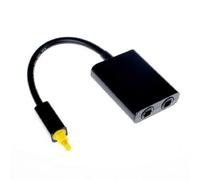 Toslink Adaptateur Répartiteur Audio Optique Numérique Double Port 1 Entrée 2 Sorties Noir[Z2778]