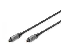 TOSLINK CABLE M/M, Digital Audio, 3m Aluminum Housing ,Gold plated
