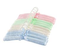 Tosnail Lot de 12 cintres rembourrés en Satin rembourrés de Mousse pour Robes - Rose, Bleu, Vert, Ivoire