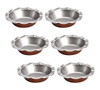 Tosnail Lot de 6 mini moules à tarte cannelés de 12,7 cm, moule à tarte, moule à quiche anti-adhésif pour la cuisson