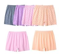 TOSOFT Lot de 6 caleçons taille haute pour femmes âgées - Short en coton pour dormir pendant la journée - Confortable et doux - Pour adulte, 6 pièces., XL