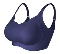 TOSOFT Soutien-gorge De Maintien Pour Femmes Ayant Subi Une Mastectomie Sans Couture Invisible Post-chirurgie Soutien-gorge Pour Prothèse À Poches Rembourrées(Blue,M)