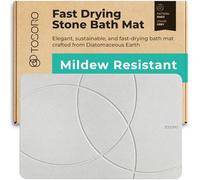 TOSORO Tapis de Bain en Pierre, Terre de diatomées, antidérapant, séchage Rapide, Absorbant, pour Salle de Bain, Design élégant et Moderne, Facile à Nettoyer (59,7 x 38,1 cm), Gris